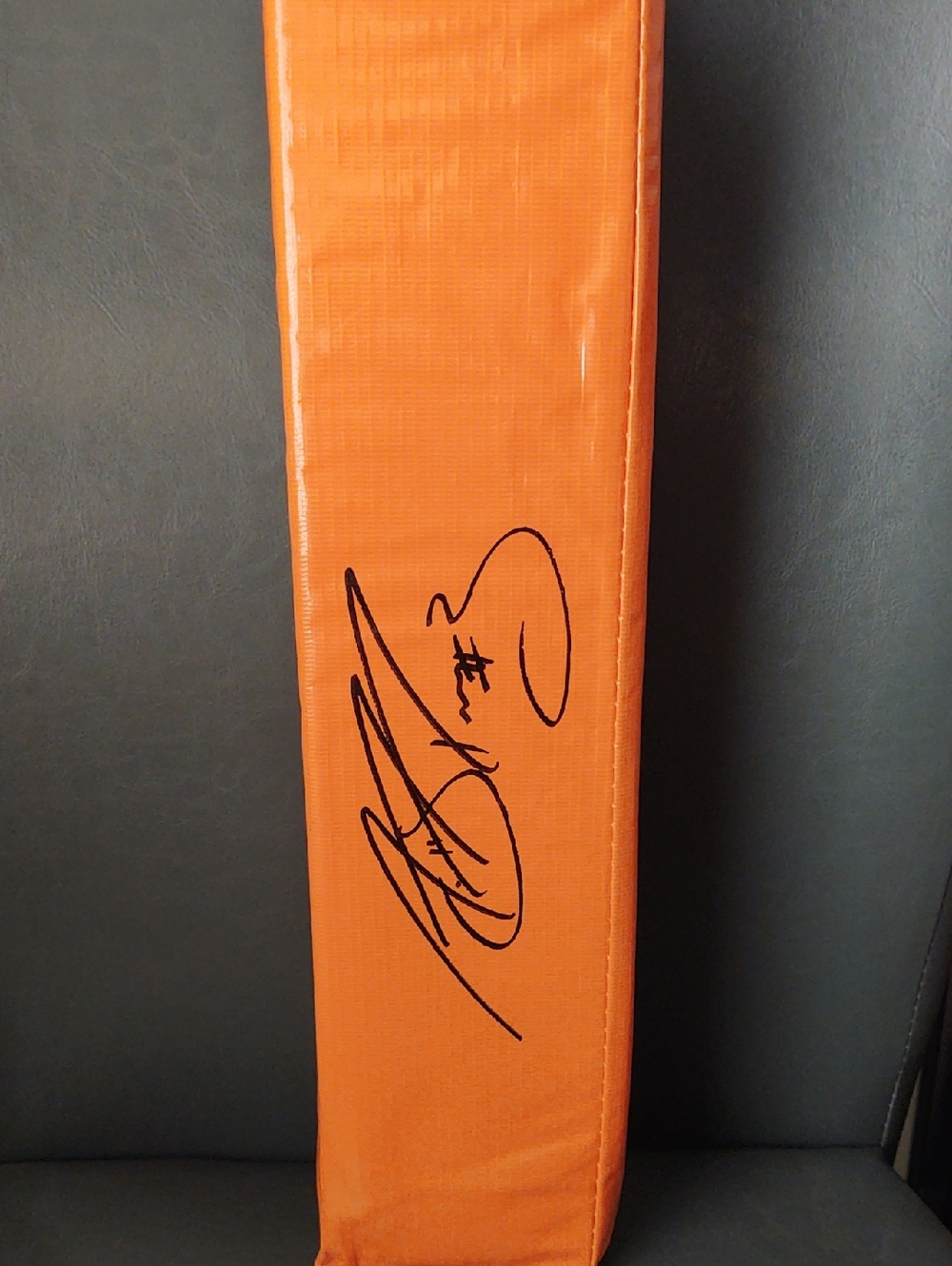 Ravens Matt Stover Signed Pylon